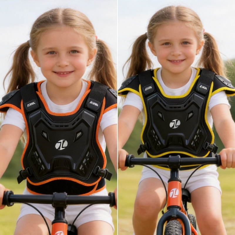 Motorcycle Gear Youth - Dziecięca młodzieżowa kamizelka ochronna na klatkę