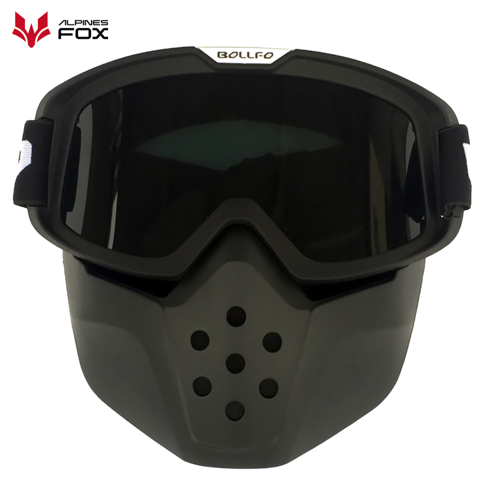 Motorcycle Gear Alpine - Kask motocyklowy vintage, gogle, kask motocrossowy,