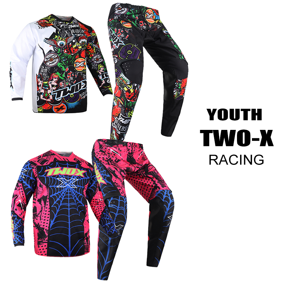 Motorcycle Gear Youth - Zestawy motocrossowe Two-X Youth Podium, komplety