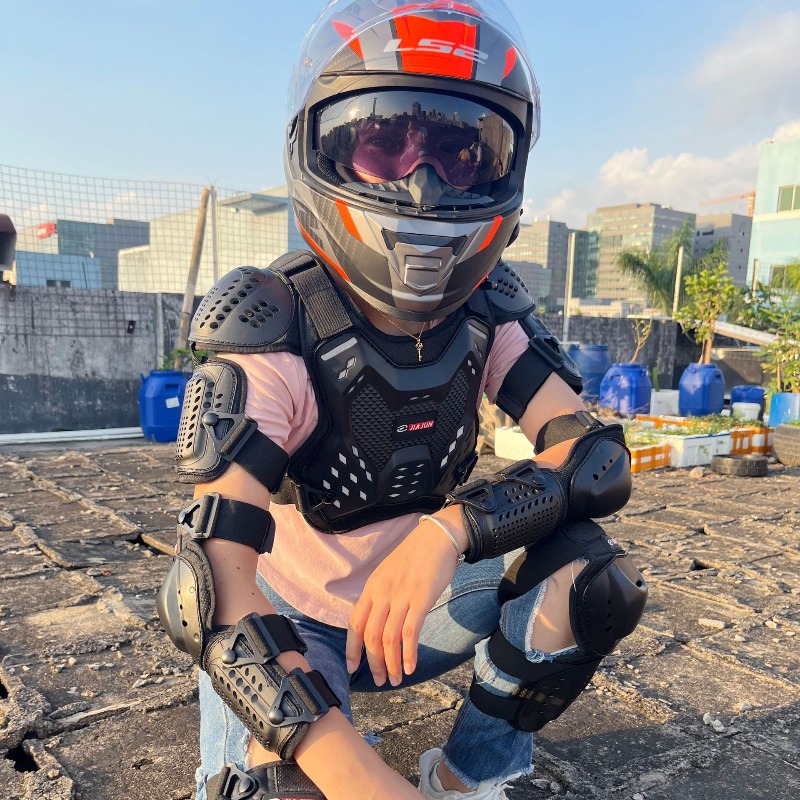QIKUI Nowy zestaw ochronny dla – Motorcycle Gear Youth recenzja i cena