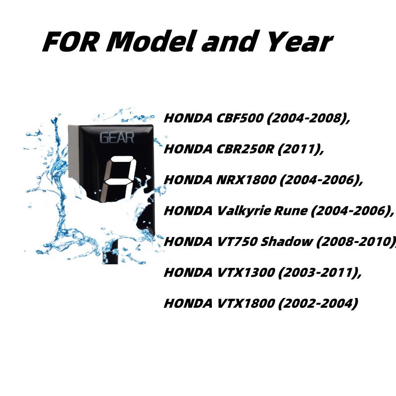 Wskaźnik biegów dla Honda CBF5 – Motorcycle Gear Display recenzja i cena